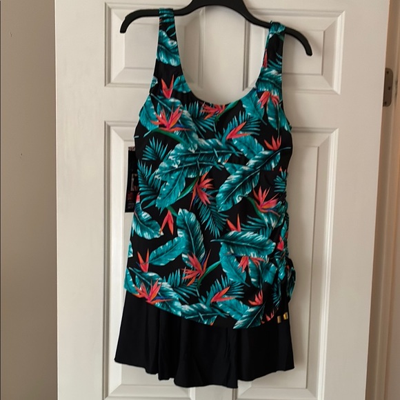 NWT Tropical Print Swimsuit - Picture 1 of 3